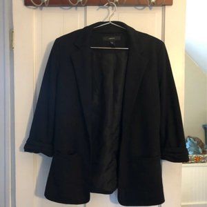 Forever 21 Black Blazer 3/4 sleeve sz M